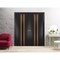 Sartodoors Sliding Closet Double Bi-fold Doors Planum 1010 Black Solid Core Modern Interior PLANUM1010DBF-BLK-72 x 80 (4* 18x80) - alternate 2