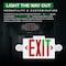 Beyond Led Technology H6 LED Dual Head Exit and Safety Sign Switchable Color Lens Red and Green 5000K 3.6V 1000mAH, 2PK 156791 - alternate 2