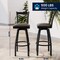 Flash Furniture HERCULES Black  inX in Back Swivel Metal Barstool - Mocha Vinyl Seat XU-6F8B-XSWVL-MCHV-GG - alternate 2