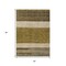 Homeroots 5' X 8' Coffee Ivory And Gray Abstract Washable Indoor Outdoor Area Rug 615255 - alternate 2