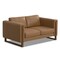 Homeroots 62" Brown Leather Sofa 641138 - alternate 2