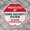 Signmission Protected By Home Security System 2, 6 Inch X 6 Inch, Plastic Sign OC-P-6-169 - alternate 2