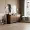 James Martin Vanities Brookfield 72 in. Double Vanity, Pecan w/ 3 CM Lime Delight Silestone Top 547-V72-PCN-3LDL - alternate 2
