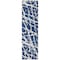 Homeroots 8' Runner Blue and White Abstract Washable Non Skid Indoor Outdoor Runner Rug 559632 - alternate 2