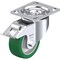 Blickle Swivel Plate Caster, PU, 4", Brake LK-ALST 100K-14-FI - alternate 1