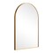 Homeroots 36" Gold Metal Arch Framed Bathroom Vanity Mirror 719494 - alternate 2