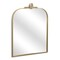 Homeroots 31" Gold Metal Art Deco Arch Accent Mirror 632352 - alternate 2