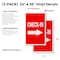 Signmission Check-in With Arrow, Vinyl Decals Only 24 Inch x 36 Inch, Vinyl Decal, 2PK DSB-2436-2PACK-Check-in With Arrow - alternate 2