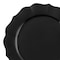 Smarty Had A Party 10.25" Black Round Lotus Plastic Dinner Plates, 120PK 8850-BK-CASE - alternate 2