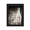 Homeroots Moody Gray Glassware Still Life 3 Black Framed Print Kitchen Wall Art 404646 - alternate 2