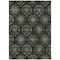 Homeroots 9' X 12' Green Gray And Charcoal Medallion Washable Indoor Outdoor Area Rug 587708 - alternate 2