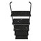 Homeroots 72" Black Metal Five Tier Bookcase 489801 - alternate 2