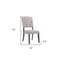 Homeroots Set of Two Tufted Gray Upholstered Linen And Solid Wood Open Back Dining Side Chairs, 2PK 573400 - alternate 2
