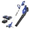 Wild Badger Power Cordless 20 Volt Trimmer/Edger and Axial Blower, Includes 2 2.0 Ah Batteries and Fast Charger WB20VTAB - alternate 1