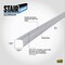 M-D Building Products Building Products 1-1/8'' X 1-1/8'' X 72'' Silver Aluminum Stair Edging w/ Screw Nails 78105 - alternate 2