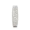 Homeroots 32" Silver Cylinder Crystal Glass Floor Vase With Faux Crystals 480048 - alternate 1
