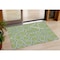 Homeroots 3' X 5' Artichoke Green And Ivory Abstract Washable Indoor Outdoor Area Rug 600504 - alternate 1