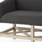 Homeroots 60in Gray and Brown 100% Polyester and Solid Wood Upholstered Bench 606733 - alternate 2