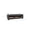 Homeroots 84" Black Faux Leather Sleeper Sofa And Toss Pillows With Brown Legs 607115 - alternate 2
