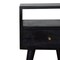 Homeroots 22" Black Solid Wood Square One Drawer Nightstand 651609 - alternate 3