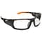 Klein Tools Safety Glasses, Anti-Fog & Anti-Scratch, Clear Lens, Black/Orange Frame, Full-Frame 60163 - alternate 1