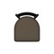 Holland Bar Stool Co 400 Jackie 18" Chair with Black Wrinkle Finish and Canter Earth Seat 40018BW006 - alternate 2