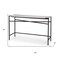 Homeroots 50" White and Black Genuine Marble and Metal Console Table 605650 - alternate 2