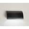 Luxury Lighting Gilly 11 in x 5 in Ceramic Strip Wall Light, Matte Black Paint Finish 200-00-MBP-7 - alternate 1