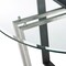 Homeroots 48" Clear And Black Glass And Iron Sled Base Round Top Dining Table 569433 - alternate 2
