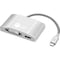 Siig USB-C to 3-in-1 Multiport Video Adapter with PD Charging - DVI/HDMI/VGA CB-TC0911-S1 - alternate 1