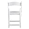 Chivari White Resin Folding Chair, Supports 500 lbs CFRW2-CX-T - alternate 2