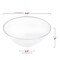 Smarty Had A Party 32 oz Solid Clear Organic Round Disposable Plastic Bowls 60 Bowls, 60PK 9332CL-CASE - alternate 2