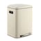 Happimess Marco Rectangular 10.6-Gallon Double Bucket Trash Can with Soft-Close Lid, Limestone Beige HPM1005F - alternate 1