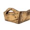 Homeroots 20in Antiqued White And Brown Reclaimed Wood Handmade Serving Tray With Handles 724224 - alternate 2