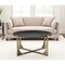 Homeroots 34" Antiqued Gold Solid Wood and Iron Round Distressed Coffee Table 597057 - alternate 1
