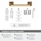 Amerock Blackrock Champagne Bronze Contemporary Pivoting Double Post Toilet Paper Holder BH36001CZ - alternate 2
