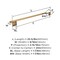 Amerock Appoint Champagne Bronze Traditional 24 in 610 mm Towel Bar BH36074CZ - alternate 2