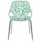 Leisuremod Modern Asbury Dining Chair with Chromed Legs, Mint AC16MT - alternate 2