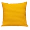 Homeroots 20" Yellow Cotton Throw Pillow With Texture 529311 - alternate 2