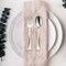 Smarty Had A Party Silver Disposable Plastic Mini Flatware Set - Dessert Spoons and Dessert Forks (960 Guests), 1920PK 790-SVCS-CASE - alternate 1