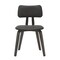 Leisuremod Modern Wooden Dining Chair, Dark Walnut Color Frame in Brown, Clivo Collection CDDW-18BR - alternate 2