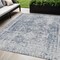 Homeroots 5' X 8' Navy Blue Oriental Washable Indoor Outdoor Area Rug 607609 - alternate 1