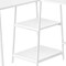Homeroots 47" White Wood and Metal Corner Trestle Computer Desk 489994 - alternate 2