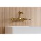 Kingston Brass Double-Handle Wall Mount Bathroom Faucet, Brushed Brass KS7257BL - alternate 2