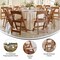 Flash Furniture HERCULES Chestnut Indoor/Outdoor Lightweight Wood Look Resin Folding Event Chair with Slatted Seat LE-L-1-CHSNT-SLAT-GG - alternate 2