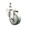 Service Caster 3 Inch 316SS Gray Polyurethane Wheel Swivel 12mm Threaded Stem Caster SCC SCC-SS316TS20S314-PPUB-M1215 - alternate 1