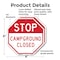 Signmission Stop Campground Closed, 6 inch X 6 inch, Plastic Sign, 2PK OC-P-2PACK-6-285 - alternate 2
