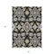 Homeroots 8' X 10' Black Gray And Brown Oriental Washable Indoor Outdoor Area Rug 597665 - alternate 4