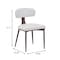 Leisuremod Dilenny Faux Leather Dining Chair - Modern Padded Side Chair with Steel Legs DC49CR - alternate 3