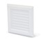 Everflow Universal Outlet Box Square Louvered Faceplate Replacement; White ABS SB100-5 - alternate 1